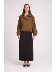 flet ceket kahve kahve