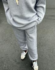 basic pantolon gri gri