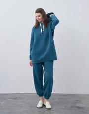 qooq up basic sweat camel petrol mavisi