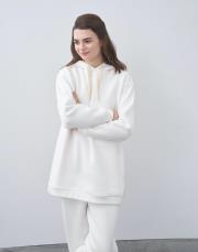 qooq up basic sweat camel ekru