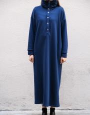 qoooq up sweat elbise lacivert 2