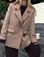 qooq up kaşe ceket camel