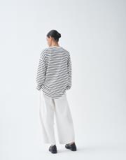 qooq up çizgili bluz beyaz 2