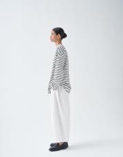 qooq up çizgili bluz beyaz 3