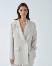 qooq up double ceket gri