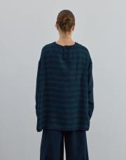 çizgili ince triko yeşil yeşil 3