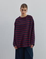 çizgili ince triko kırmızı kırmızı