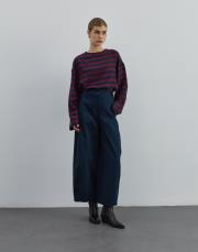 bol kesim gabardin pantolon lacivert lacivert