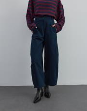 bol kesim gabardin pantolon lacivert lacivert 2