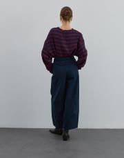 bol kesim gabardin pantolon lacivert lacivert 3