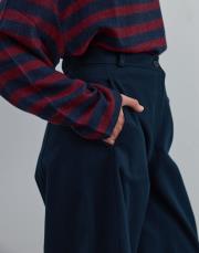 bol kesim gabardin pantolon lacivert lacivert 4