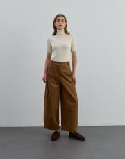 bol kesim gabardin pantolon camel camel