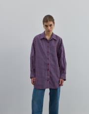 oversize desenli gömlek kırmızı kırmızı