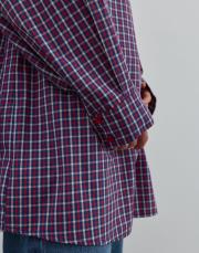 oversize desenli gömlek kırmızı kırmızı 4