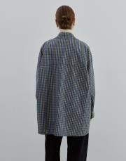 oversize desenli gömlek sarı sarı 3