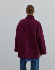 kısa kaşe kaban bordo bordo 3