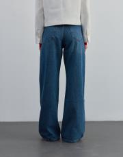 düz kesim jean koyu mavi koyu mavi 3