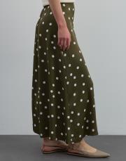 puantiyeli saten etek yeşil yeşil 2