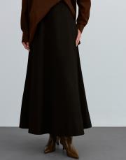 gabardin etek siyah siyah