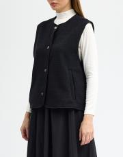 biyeli yelek siyah siyah