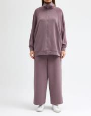 yarasa kol modal sweat gül kurusu gül kurusu