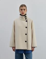 nakış dikişli ceket ekru ekru