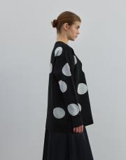 puantiyeli kazak siyah siyah 2