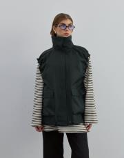 kol büzgülü yelek haki haki