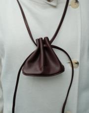 büzgülü mini çanta kahve kahve 2