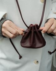 büzgülü mini çanta kahve kahve 3