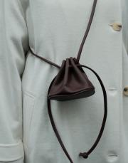 büzgülü mini çanta kahve kahve 4