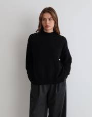 kısa triko kazak siyah siyah