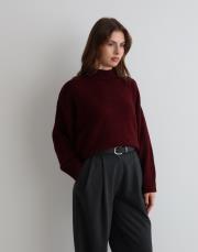 kısa triko kazak mürdüm mürdüm 4