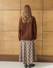 kısa triko kazak kahve kahve 3