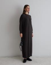 oversize triko elbise füme füme 2