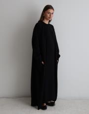 uzun triko hırka siyah siyah 2