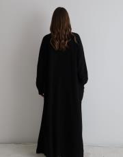 uzun triko hırka siyah siyah 3