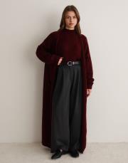 uzun triko hırka mürdüm mürdüm 2