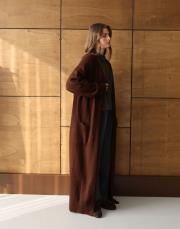 uzun triko hırka kahve kahve 2