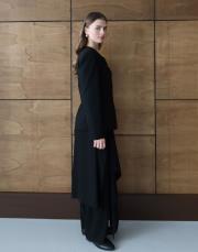 vatkalı fit ceket siyah siyah 3