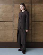 vatkalı fit ceket kahve kahve 2