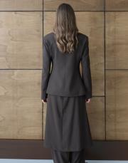 vatkalı fit ceket kahve kahve 3