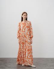 qooq up des elbise turuncu