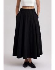 kloş etek siyah siyah