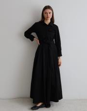 gömlek elbise siyah siyah