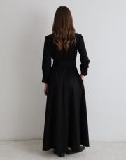 gömlek elbise siyah siyah 3