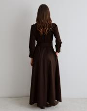 gömlek elbise kahve kahve 3