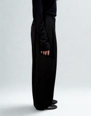 çift pileli pantolon siyah siyah 2