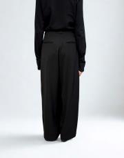 çift pileli pantolon siyah siyah 3