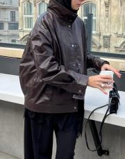 deri ceket kahve kahve